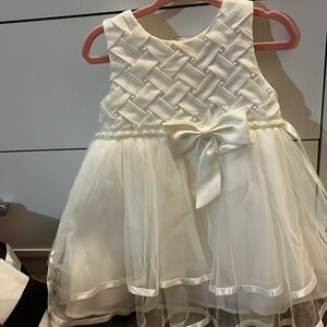 Baby Toddler Girl White Formal Dress